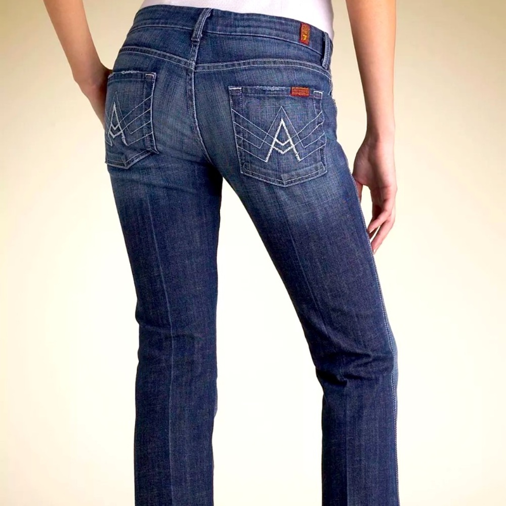 Seven 7 For All Mankind A Pocket Bootcut Stretch Jeans 29.